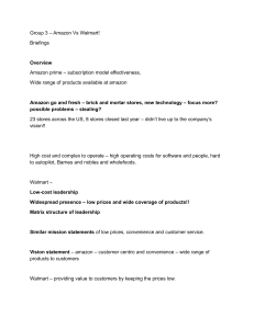 Amazon vs Walmart Business Strategy Analysis