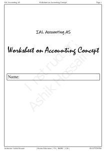 Accounting Concepts