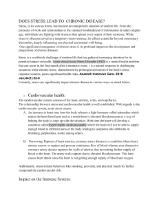 Stress and Chronic Disease: A Detailed Analysis