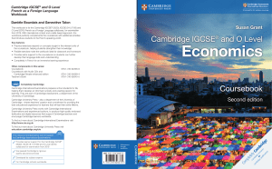 iGCSE Economics sample