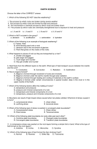 Earth-Science-Questionaire