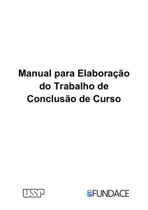 Manual TCC: Elaboração do Trabalho de Conclusão de Curso