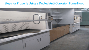 Steps for Properly Using a Ducted Anti-Corrosion Fume Hood