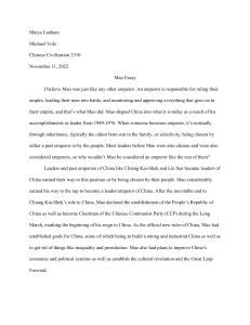 Mao Essay