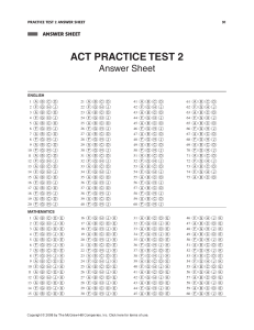 10 ACT Practice Tests