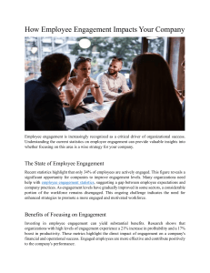 How Employee Engagement Impacts Your Company