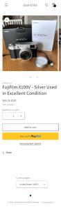 Fujifilm X100V - Silver Used in Excellent Condition – ZoomZilla