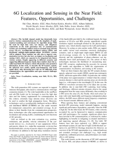 6G Localization & Sensing in Near Field: Features & Challenges