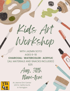 Kids Art Workshop Flyer