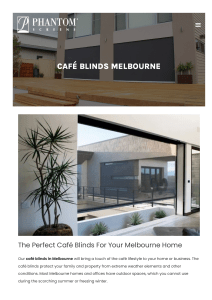 Café Blinds Melbourne