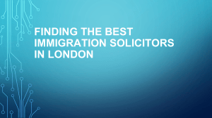 Finding the Best Immigration Solicitors in London