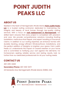 Point Judith Peaks LLC