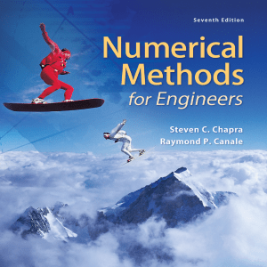 Numerical method for Engineering. Steven C.Chapra & Raymond P.Canale