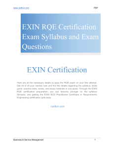 Solve EXIN RQE Practice Tests to Score High!