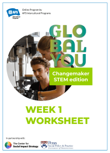 2022+AFS+Global+STEM+Changemakers+ +Worksheet+WEEK+1