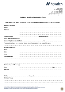 Incident Notification Form