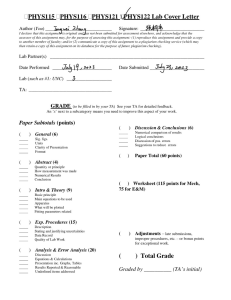 PHY122 Lab3Report TongweiZhang