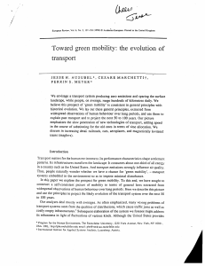 01 Reading-Toward green mobility the evolution of transport