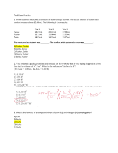 Final Exam Practice Questions (70 Questions) KEY