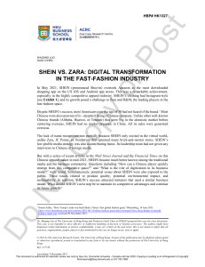 SHEIN vs Zara: Digital Transformation in Fast Fashion