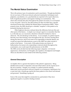 Mental Status Exam Guide: Psychiatry Assessment