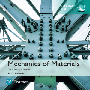 Mechanics of Materials Textbook, 10th Ed, SI Units