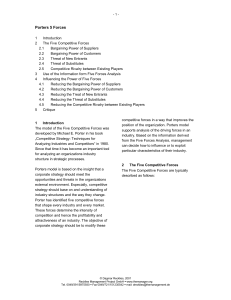 Porter's Five Forces Analysis