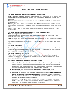 Dbms Database Questions