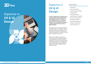 Diploma in UX & UI Design