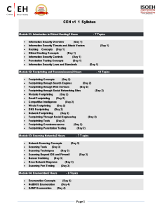 CEH Syllabus