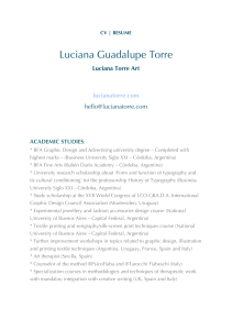 Luciana Torre Art | CV - RESUME