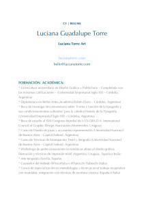 Luciana Torre CV español