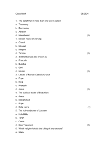 Religion Studies T3