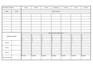 Weekly Planner