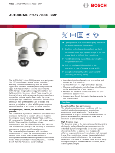 AUTODOME inteox 7000 Data sheet