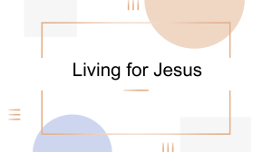 LIVING FOR JESUS