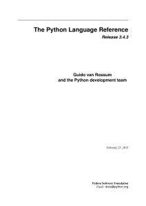 Python Language Reference 3.4.3