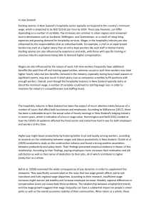 Hospitality Wages in New Zealand & Globally