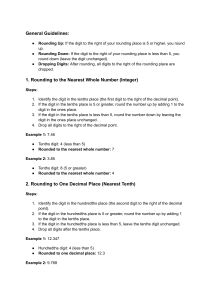 Rounding Off (up to 3 decimal places)