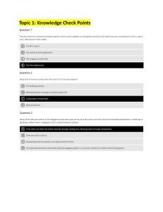 Environmental Knowledge Quiz: Climate Change & Sustainability