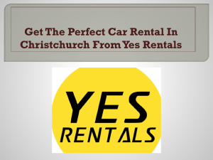 Get The Perfect Car Rental In Christchurch From Yes Rentals