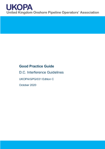 DC Interference Guidelines for Pipelines