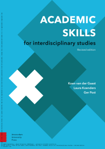 Academic Skills for Interdisciplinary Studies Textbook