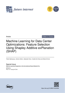 Machine Learning for Data Center Optimization-Feature Selection Using SHAP