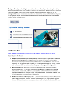 Legionella testing market 