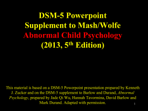 DSM-5 Changes for Child Psychology