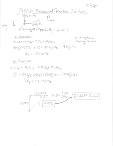 Advanced Momentum Practice Solutions