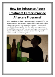 How Do Substance Abuse Treatment Centers Provide Aftercare Programs