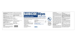 barbicide wipes label