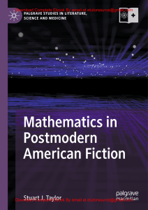 EBook For Mathematics in Postmodern American Fiction 1st Edition By Stuart J. Taylor